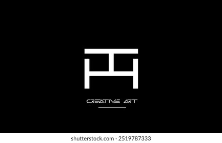 HT, TH, H, T abstrakte Buchstaben Logo-Monogramm