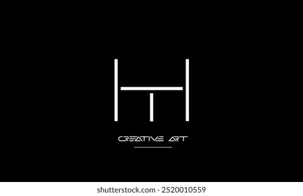 HT, TH, H, T abstrakte Buchstaben Logo-Monogramm