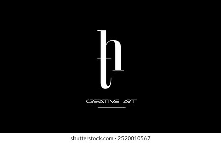 HT, TH, H, T abstrakte Buchstaben Logo-Monogramm