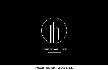 HT, TH, H, T abstrakte Buchstaben Logo-Monogramm