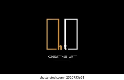 HT, TH, H, T abstrakte Buchstaben Logo-Monogramm