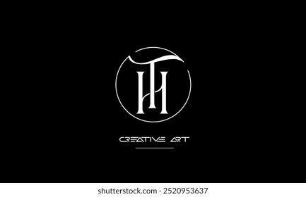 HT, TH, H, T abstrakte Buchstaben Logo-Monogramm