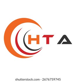 Design da letra HTA. Design do logotipo da tecnologia da letra HTA. HTA Monogram design logotipo para um empresário e empresa.