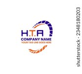 HTA letter logo creative design with vector graphic, HTA simple and modern logo. HTA luxurious alphabet design  