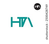 HTA Logo Letter Monogram Design