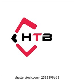 HTB creative minimalist letter logo. HTB unique vector initials alphabet letter logo design
