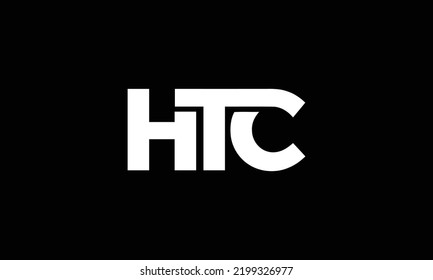  HTC Letter Initial Logo Design Template Vektorgrafik 