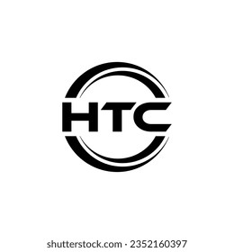 HTC Logo Design, Inspiration für eine einzigartige Identität. Modernes Eleganz und kreatives Design. Markieren Sie Ihren Erfolg mit dem Markieren dieses Logos.