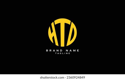 HTD, HDT, THD, TDH, DTH, DHT, Abstract initial monogram letter alphabet logo design
