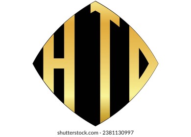 HTD, HT, TD, logo. Abstract initial monogram letter alphabet logo design