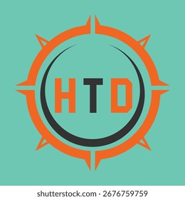 Diseño de letra HTD. Diseño de logotipo de tecnología de letras HTD. HTD Diseño de logotipo de monograma para un emprendedor y negocio.