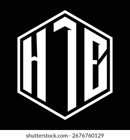 HTE letter design. HTE letter technology logo design. HTE Monogram logo design for an entrepreneur and business.