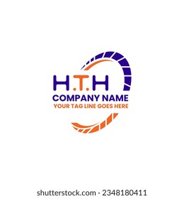 HTH letter logo creative design with vector graphic, HTH simple and modern logo. HTH luxurious alphabet design  