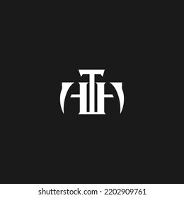 HTH Letter Logo, Unique Creative HTH Joint Letter Logo