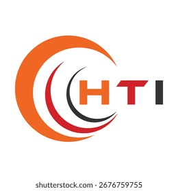 Diseño de carta HTI. Diseño de logotipo de tecnología de letras HTI. Diseño de logo HTI Monogram para un emprendedor y negocio.