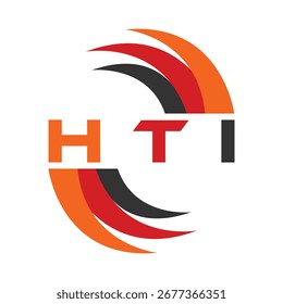 HTI letter design. HTI letter technology logo design. HTI Monogram logo design for an entrepreneur and business.