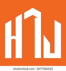 HTJ letter design. HTJ letter technology logo design. HTJ Monogram logo design for an entrepreneur and business.
