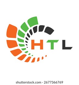 Design da letra HTL. Design do logotipo da tecnologia da letra HTL. HTL Monogram design logotipo para um empresário e empresa.