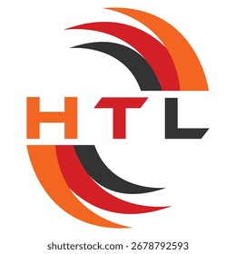 Design da letra HTL. Design do logotipo da tecnologia da letra HTL. HTL Monogram design logotipo para um empresário e empresa.