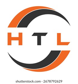 Design da letra HTL. Design do logotipo da tecnologia da letra HTL. HTL Monogram design logotipo para um empresário e empresa.