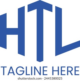 VECTOR de diseño de logotipo inicial de letra HTL