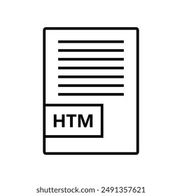 Htm icon illustrated on background