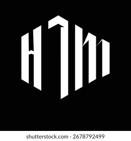 Diseño de letra HTM. Diseño de logotipo de tecnología de letras HTM. HTM Monogram diseño de logotipo para un empresario y negocio.