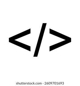html brackets icon vector template illustration design