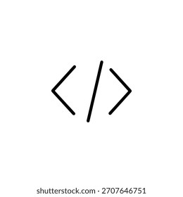 HTML Closing Tag Icon – Minimal Code Symbol Design