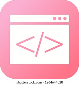 Html coding Glyph round corner multi color gradient BG