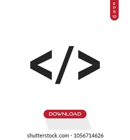 Html coding icon vector