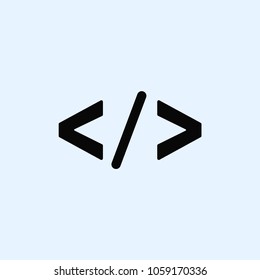 HTML coding icon vector