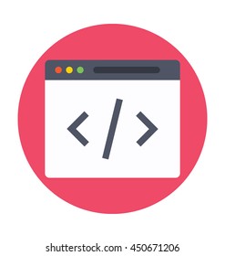 HTML Coding Vector Icon