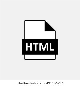 HTML file extension icon.