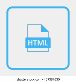 HTML file extension icon.