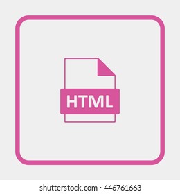 HTML file extension icon.