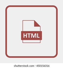 HTML file extension icon.