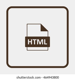 HTML file extension icon.