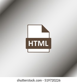 HTML file extension icon.