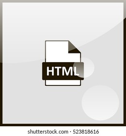 HTML file extension icon.