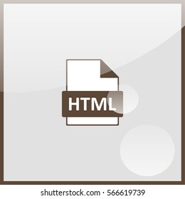 HTML file extension icon.
