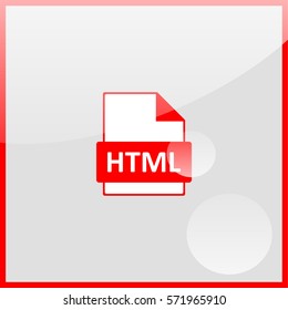 HTML file extension icon.