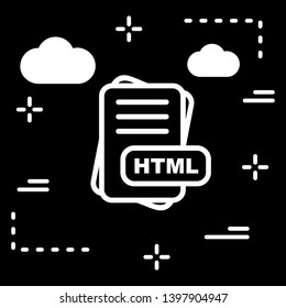  HTML File Format Icon For Your Project
