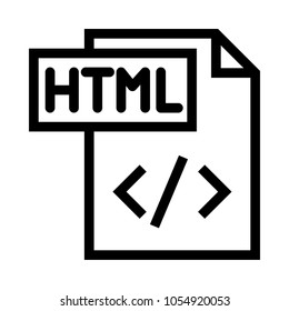 html file vector icon