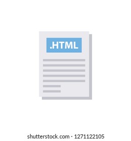 HTML File Vector Icon