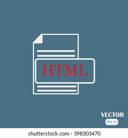 HTML Icon. 
