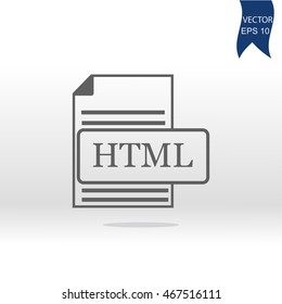 HTML Icon. 