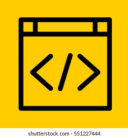 html icon. isolated sign symbol