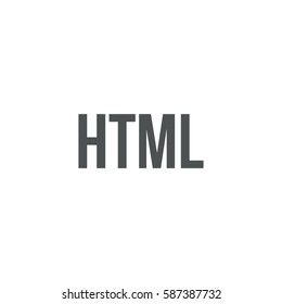 html icon. sign design