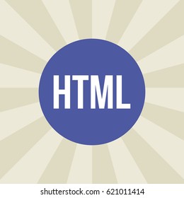 html icon. sign design. background